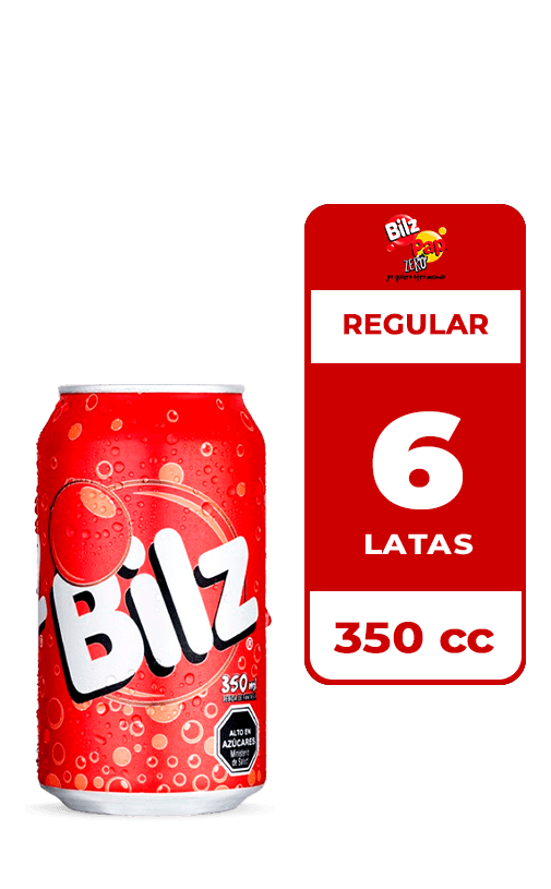 6x Bebida Bilz Lata 350cc
