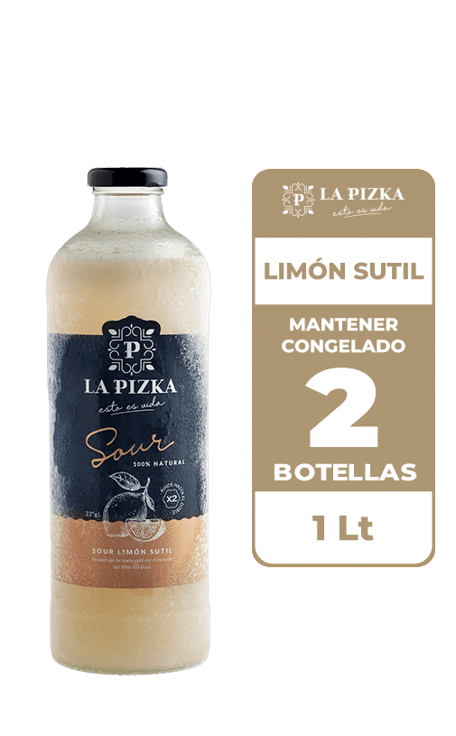 2x Cóctel Sour Clásico La Pizka 24° 1L