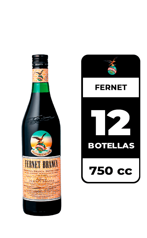 12x Fernet Branca 39° 750cc