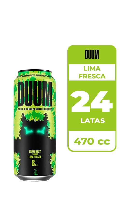 24x Cerveza Duum Fresh Zest Lima Fresca Lata 470cc
