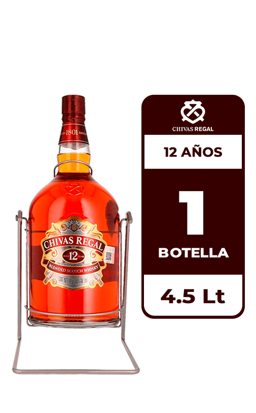 Whisky Chivas Regal 12 Años 40° 4.5L