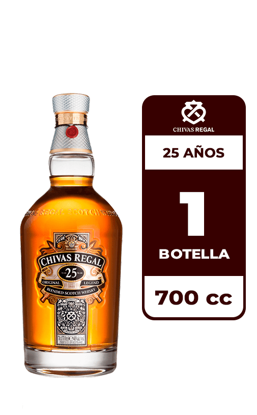 Whisky Chivas Regal 25 Años 40° 700cc