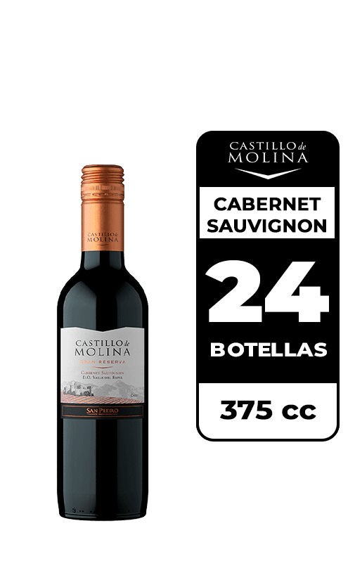 24x Vino Castillo De Molina Cabernet Sauvignon 375cc