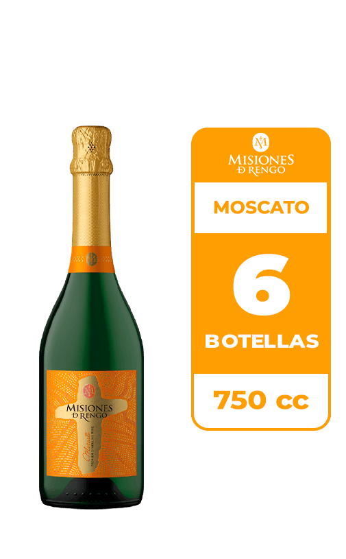 6x Espumante Misiones De Rengo Moscato 750cc