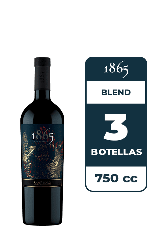 3x Vino 1865 Master Blend 750cc