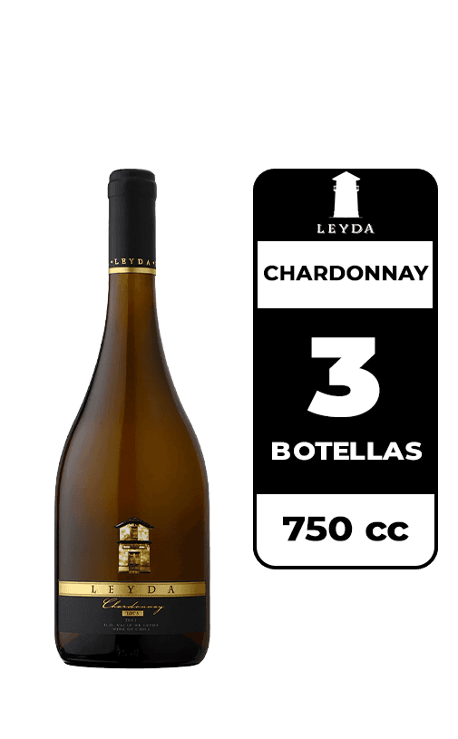 3x Vino Leyda Lot 5 Chardonnay 750cc