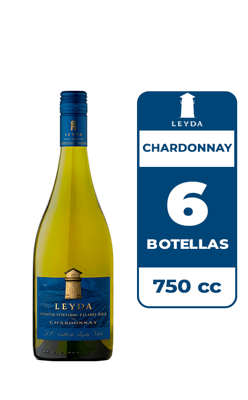 6x Vino Leyda Coastal Vineyard Falaris Chardonnay 750cc