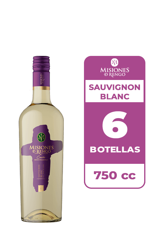 6x Vino Misiones De Rengo Cuvée Sauvignon Blanc 750cc