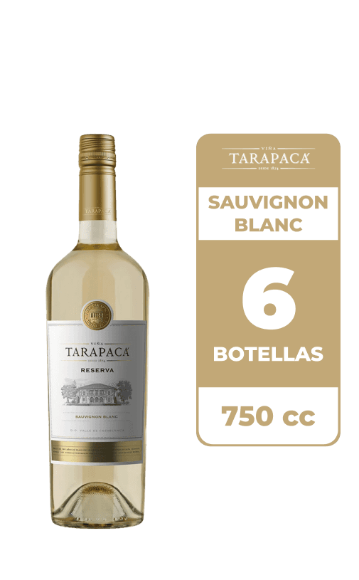 6x Vino Tarapacá Reserva Sauvignon Blanc 750cc