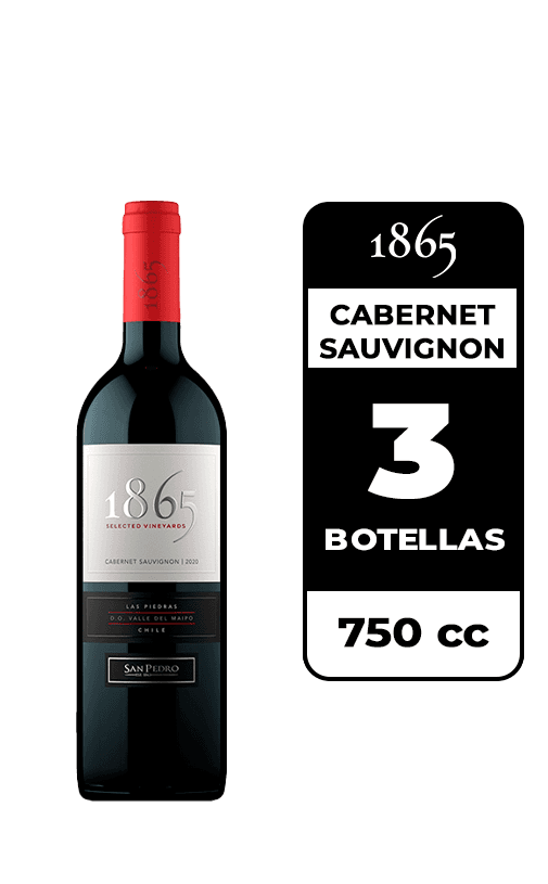3x Vino 1865 Cabernet Sauvignon 750cc