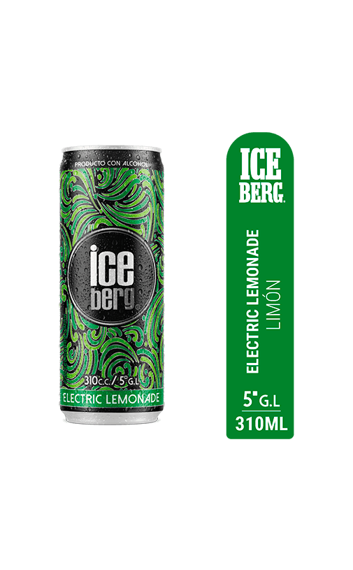 24x Cóctel Iceberg Electric Lemonade 5° Lata 310cc