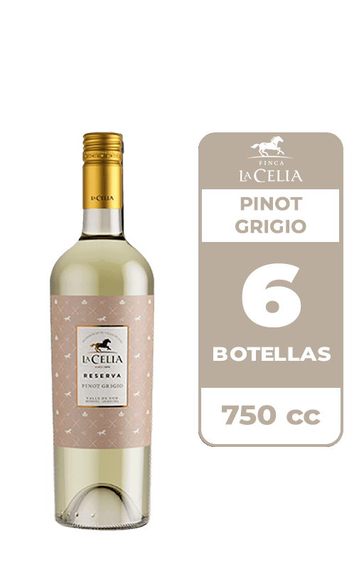 6x Vino La Celia Reserva Pinot Grigio 750cc