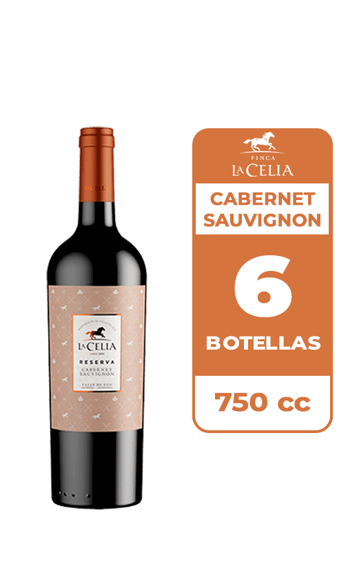 6x Vino La Celia Reserva Cabernet Sauvignon 750cc