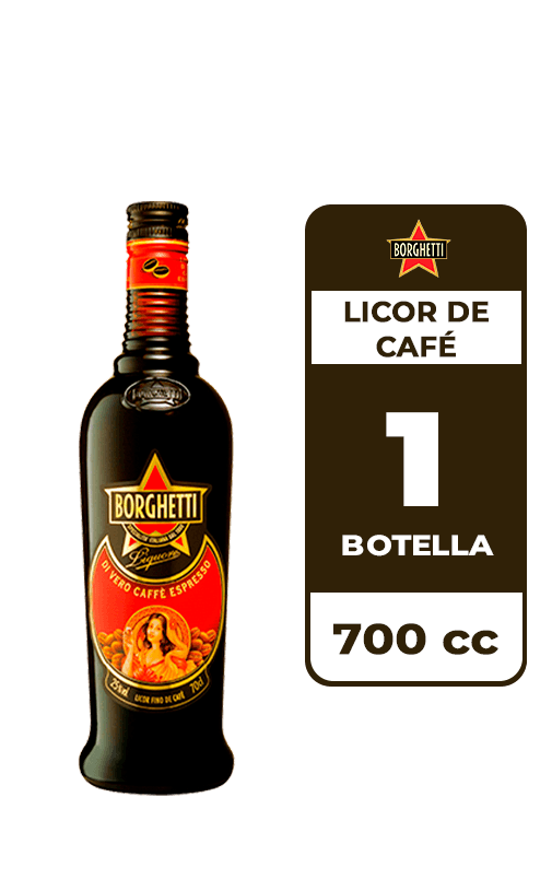 Licor de Café Borghetti 40° 700cc