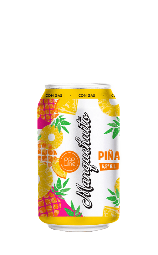24x Cóctel de Vino Manquehuito Piña 350cc