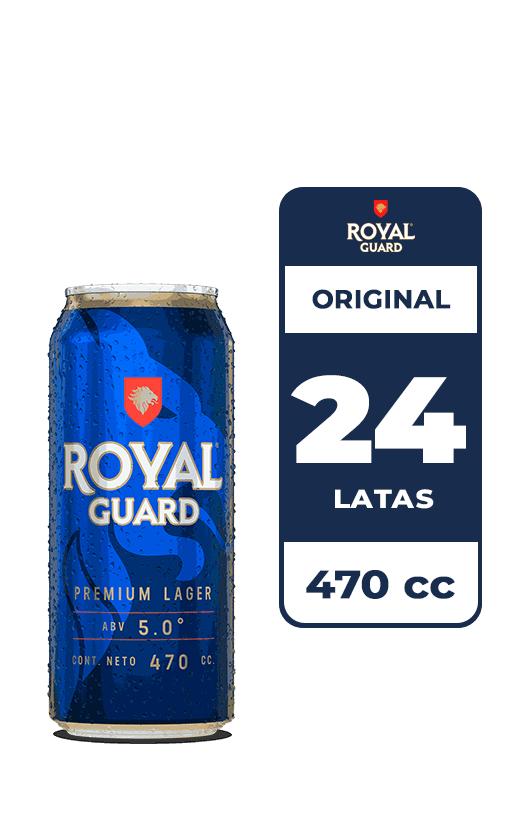 24x Cerveza Royal Guard 5.0° Lata 470cc