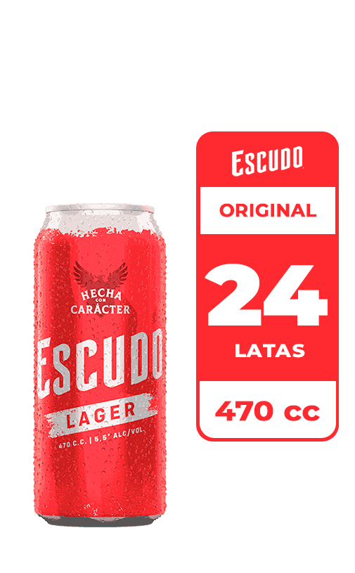 24x Cerveza Escudo 5.5° Lata 470cc