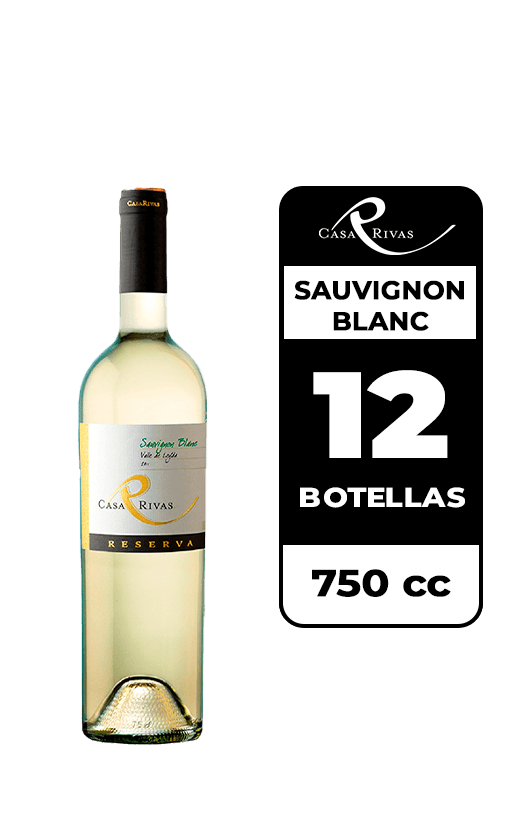 12x Vino Casa Rivas Reserva Sauvignon Blanc 750cc