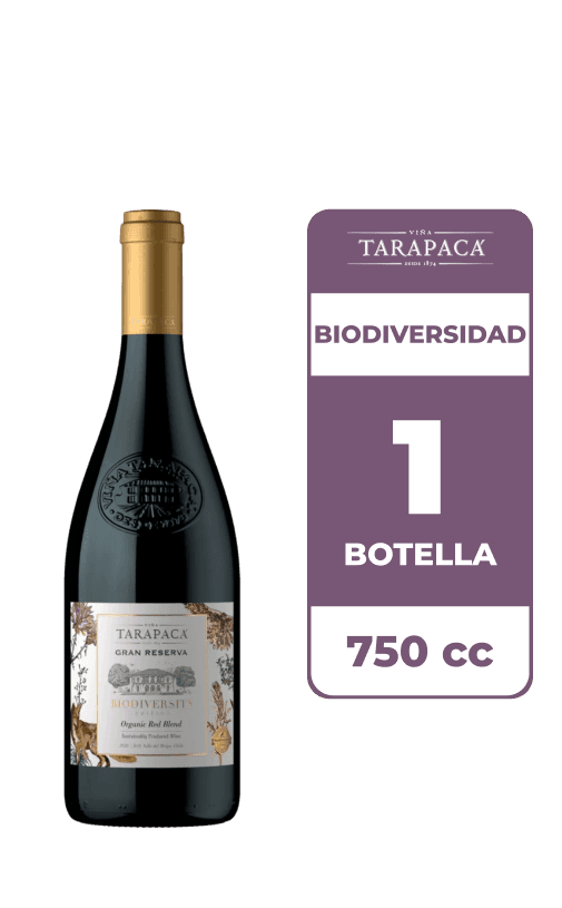 Vino Tarapacá Gran Reserva Biodiversidad 750cc