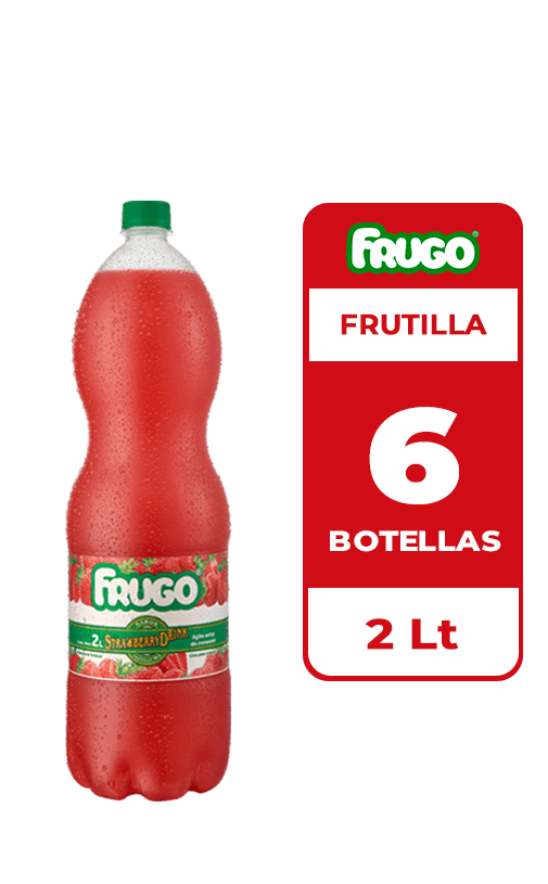6x Jugo Frugo Frutilla 2L